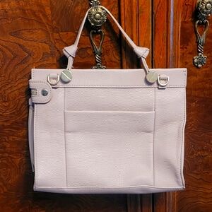 Foley + Corinna Small Dione Mini Satchel Dusty Pink Top Handle Crossbody